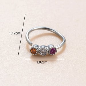 1 Piece Simple Series Simple Heart Copper No Plating Material Zircon Women Stud Earrings h5